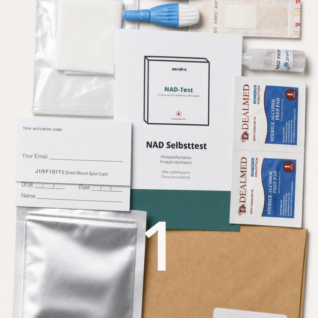 NAD Test step 1: prepare or activate the test kit