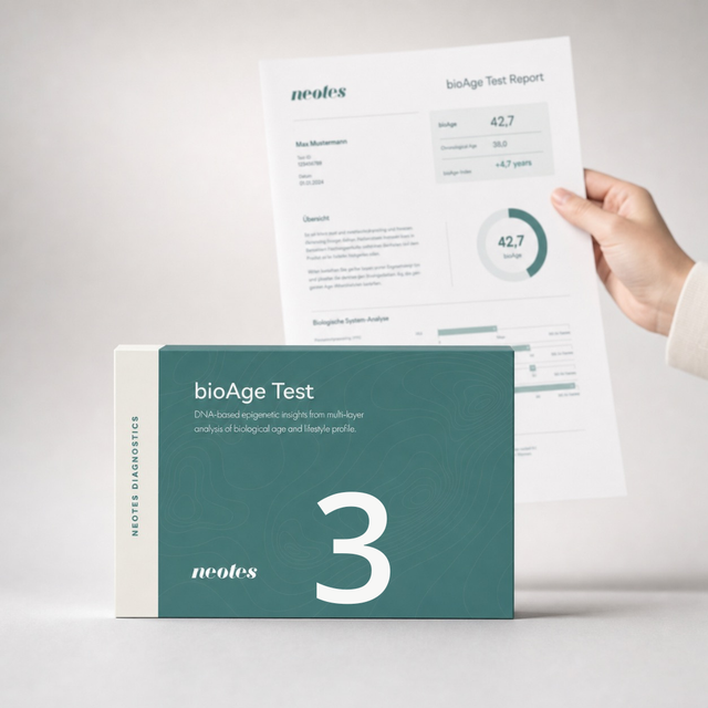 bioAge Test step 3: view the digital analysis report