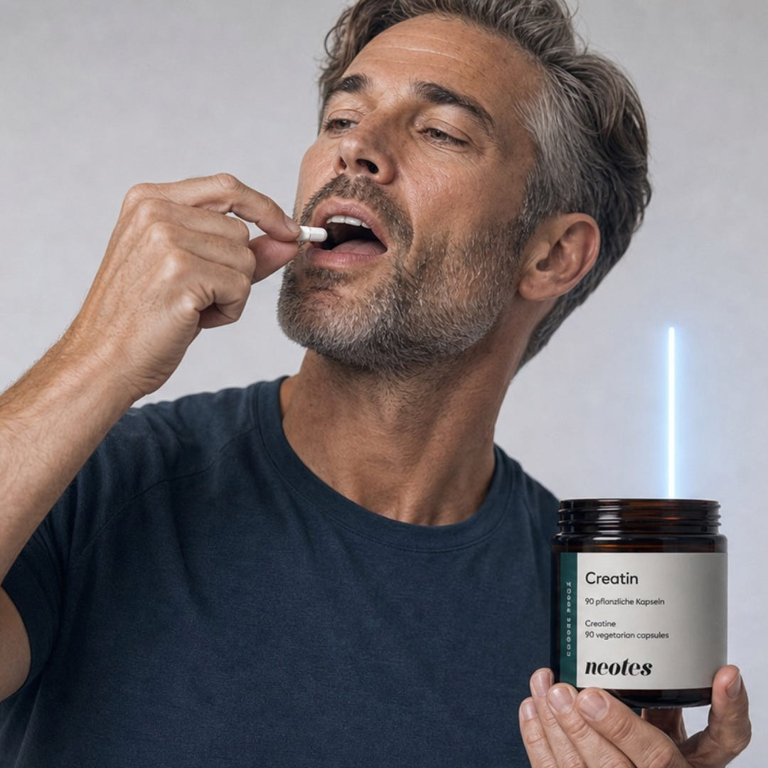 Creatine monohydrate, a long-researched classic supplement.