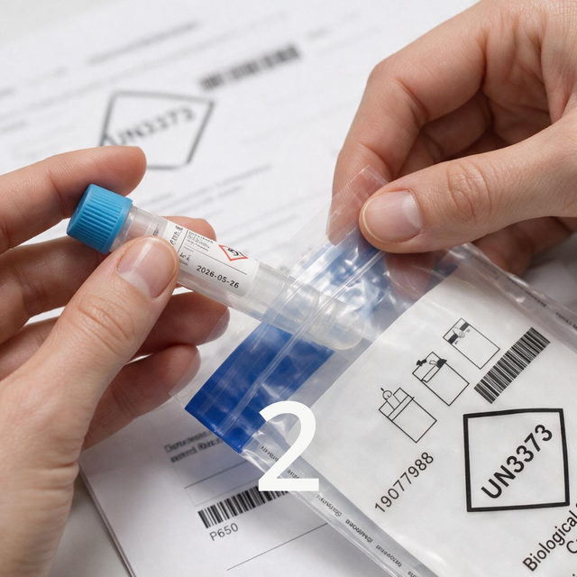 Longevity Gene Test step 2: collect a cheek swab sample and prepare it for return
