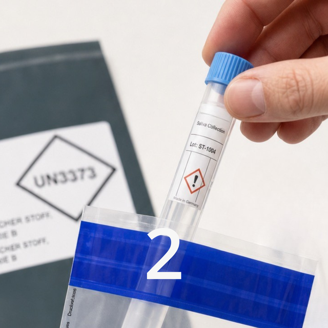 Methylation Efficiency Test step 2: collect a cheek swab sample and prepare it for return