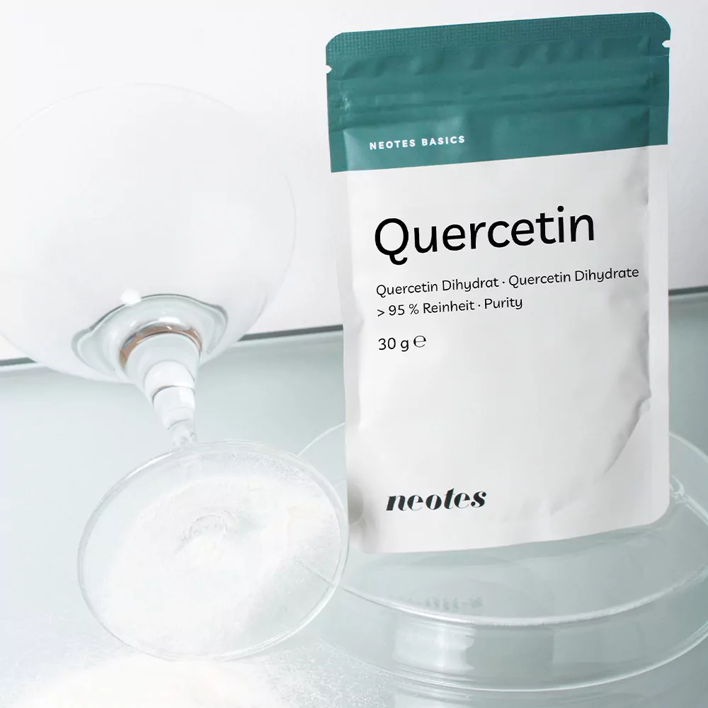 Quercetin-Packung-Petrischale